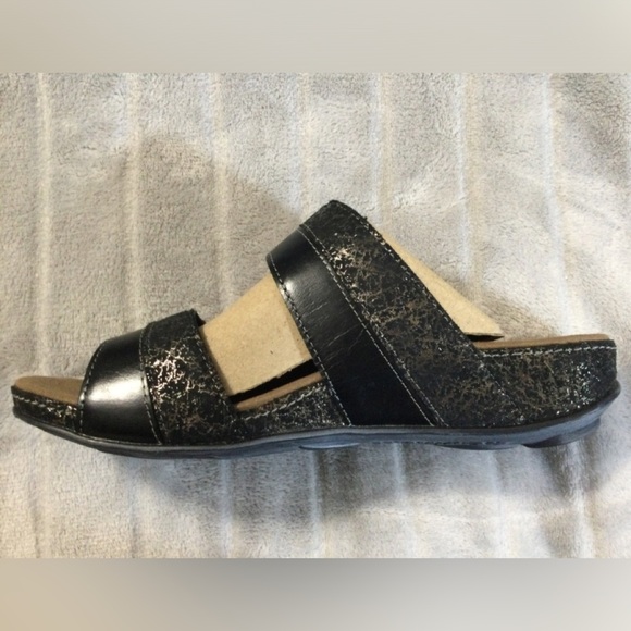 Romika Fidschi 22 Black Gold Women's Sandals EU 37 US 6 to 6.5 - Picture 10 of 13